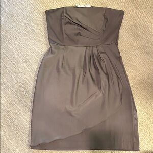 Banana Republic Strapless Dress in Charcoal